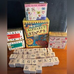 Collection of Different Mini Alphabet Stamps & Other Sets